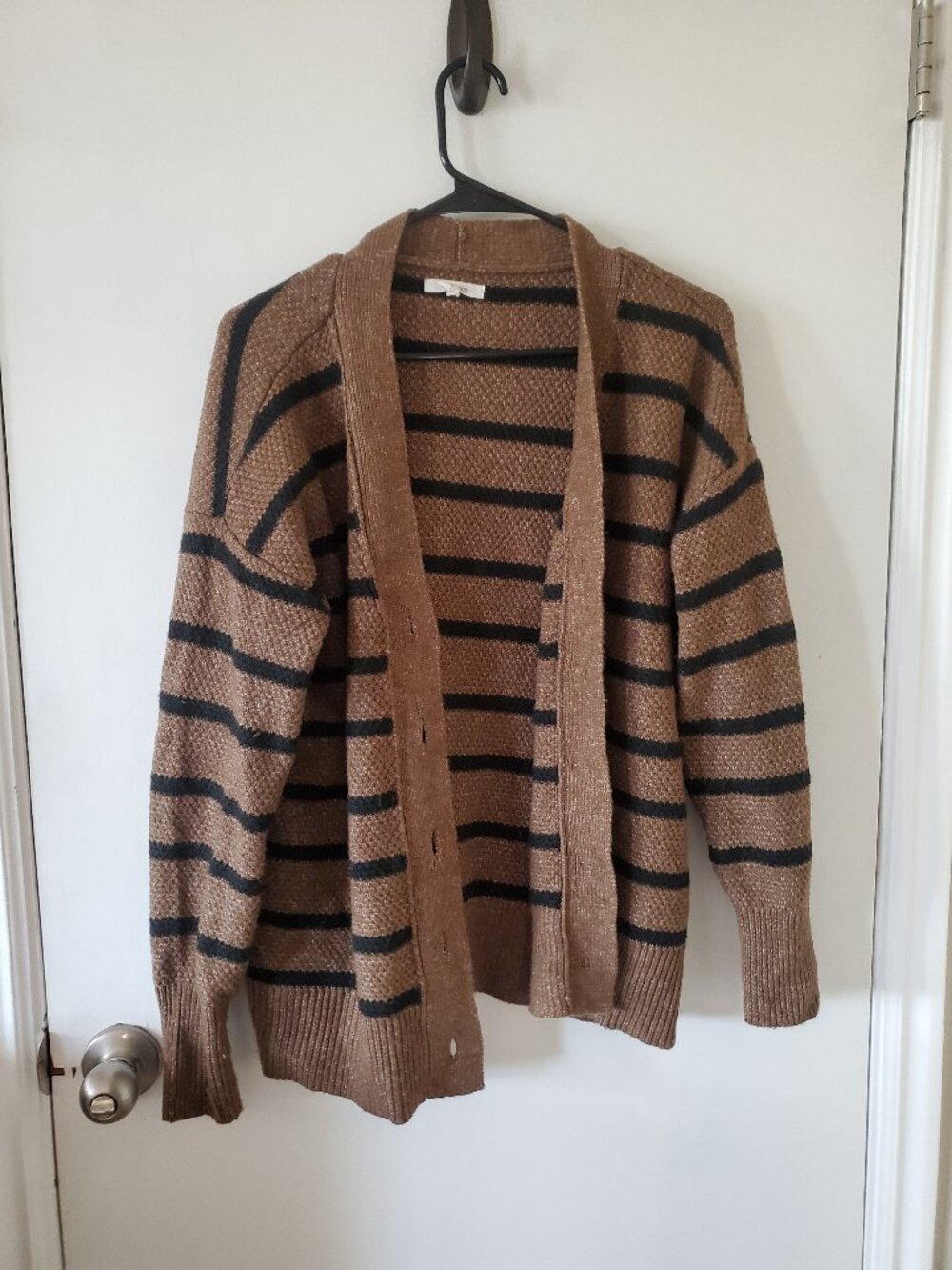 Maurices striped button front cardigan